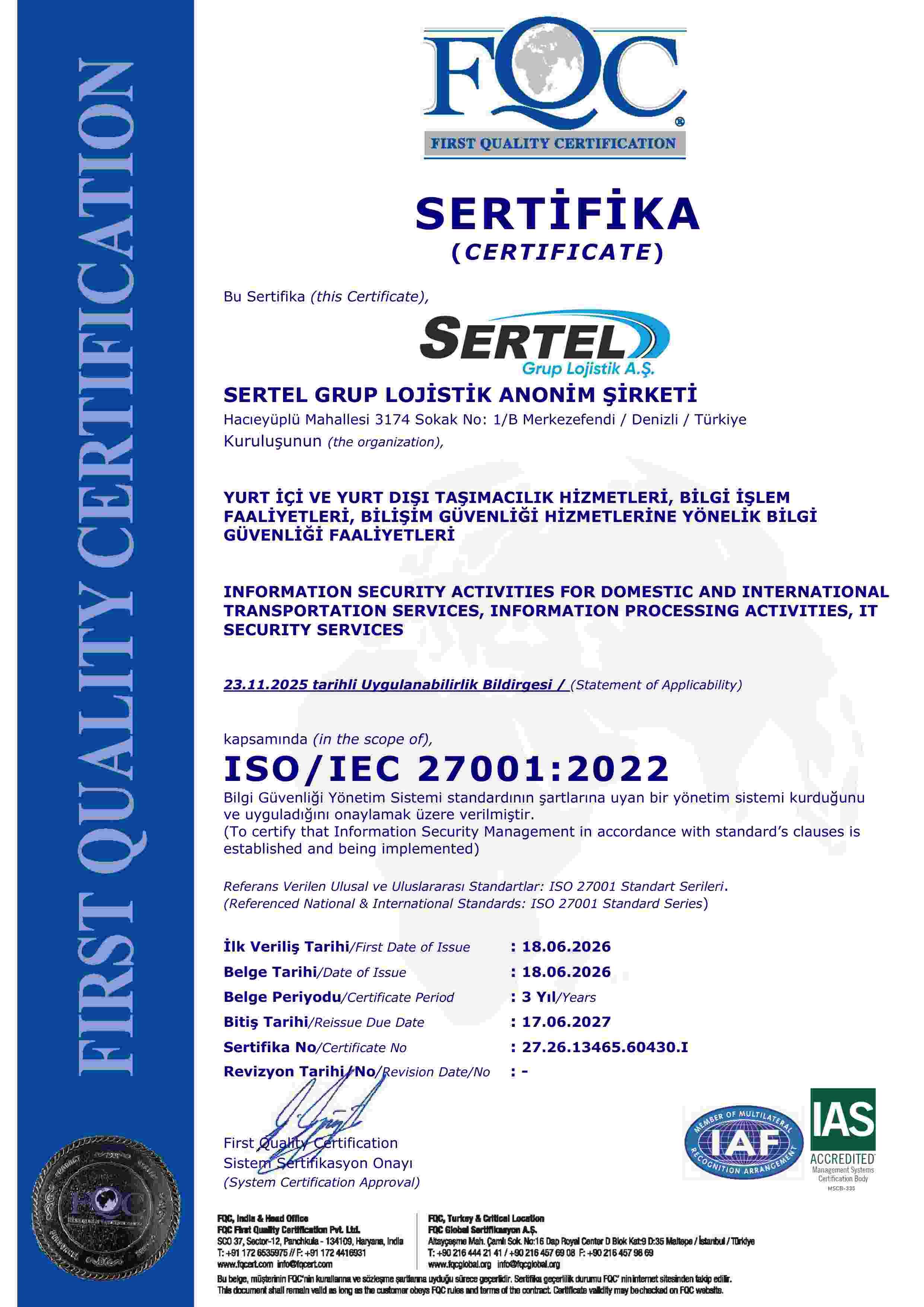 ISO 27001 önizlemesi